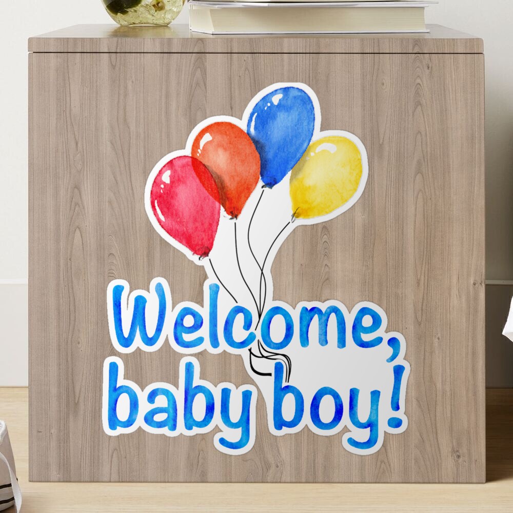 Welcome Baby Girl & Welcome Baby Boy Stickers (24 pieces) – Americasfavors