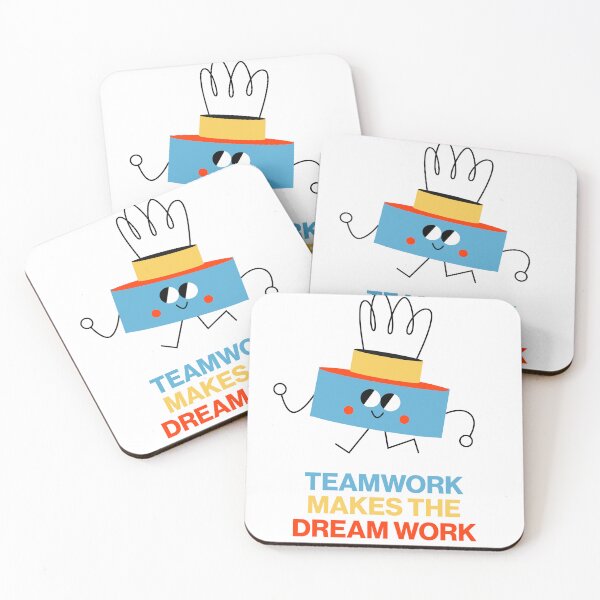 Item preview, Teamwork Makes the Dream Work | Childrens Sports Funny Running Runner Marathon  designed and sold by Amir Abou-Roumié.
