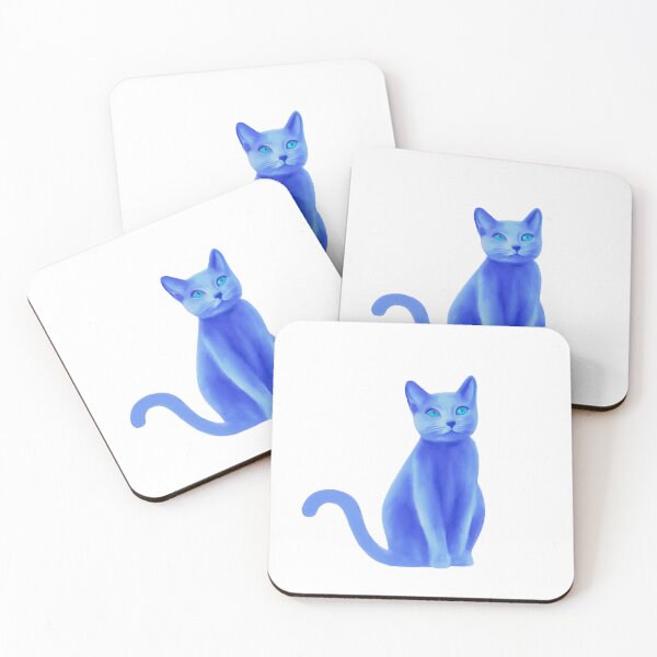 Item preview, Blue cat designed and sold by QuirkyCatz.