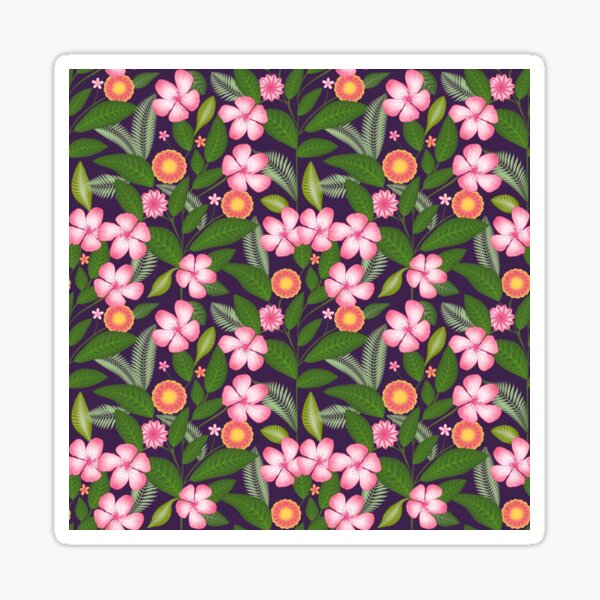 Item preview, Apple Blossom Garden - Purple designed and sold by JaselviiStudio.