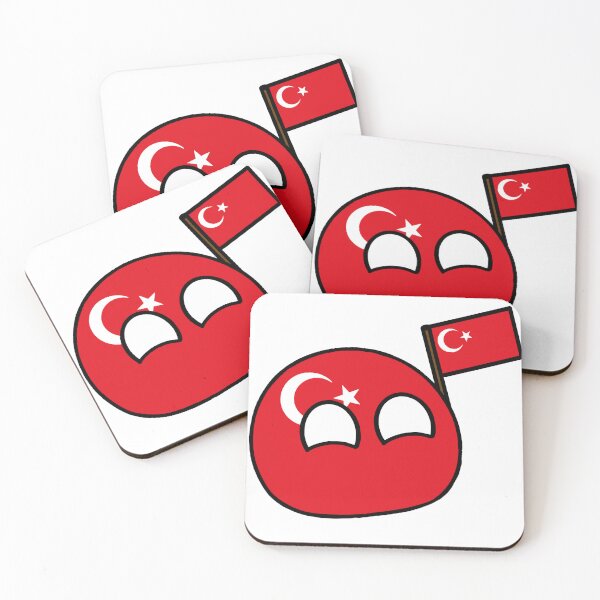Item preview, countryballs with their flag turkeyball  designed and sold by Countryballs Shop.