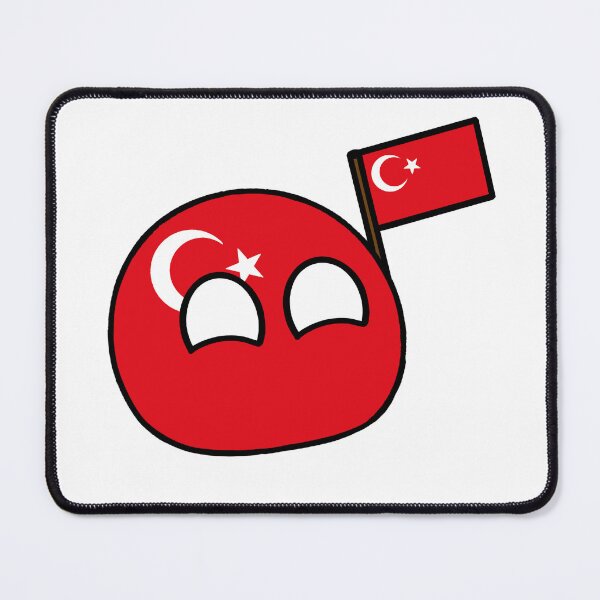 Item preview, countryballs with their flag turkeyball designed and sold by Countryballs Shop.