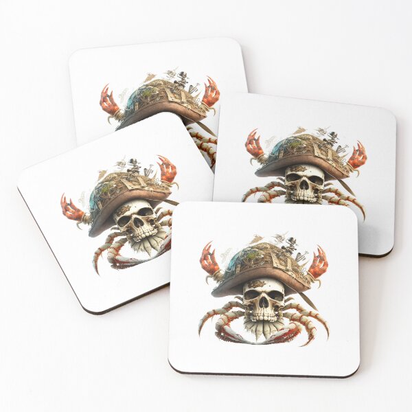 Item preview, SKULL DARK PIRATE HAT SHIP OCEAN SEA CARIBEAN CRAB designed and sold by ogirdorgraphics.