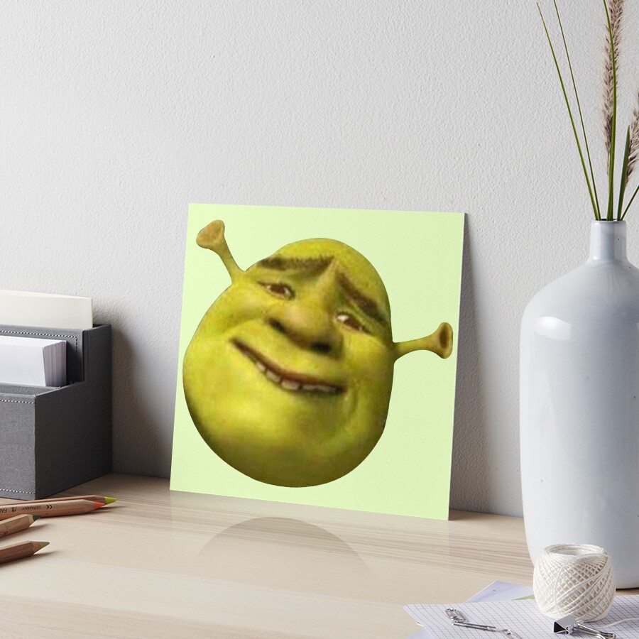 Shrek meme Art Board Print for Sale by Pulte