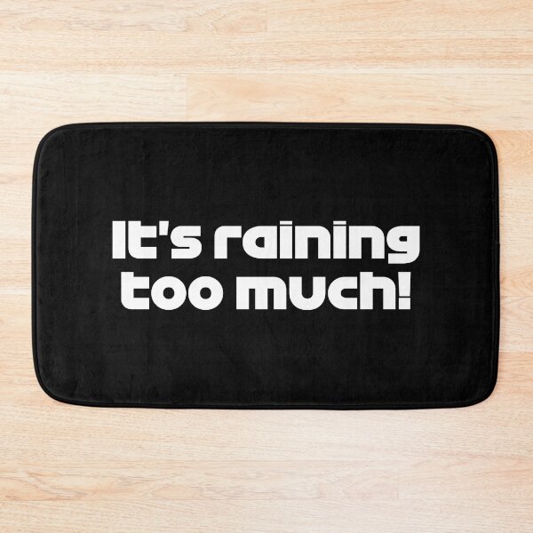 Item preview, Driver #18 It's Raining Too Much! | Best Team Radio Australia 2023 Season (White - Black BG) designed and sold by FilipeFerreira.