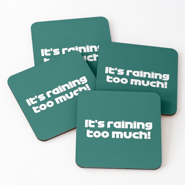 Item preview, Driver #18 It's Raining Too Much! | Best Team Radio Australia 2023 Season (Emerald Green BG) designed and sold by FilipeFerreira.
