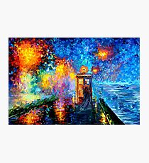 Mysterious Man at beautiful Rainbow Place Photographic Print