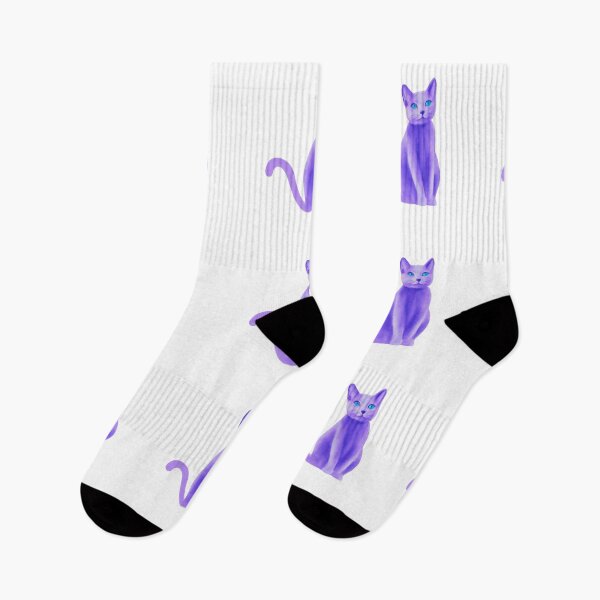 Item preview, Purple cat designed and sold by QuirkyCatz.