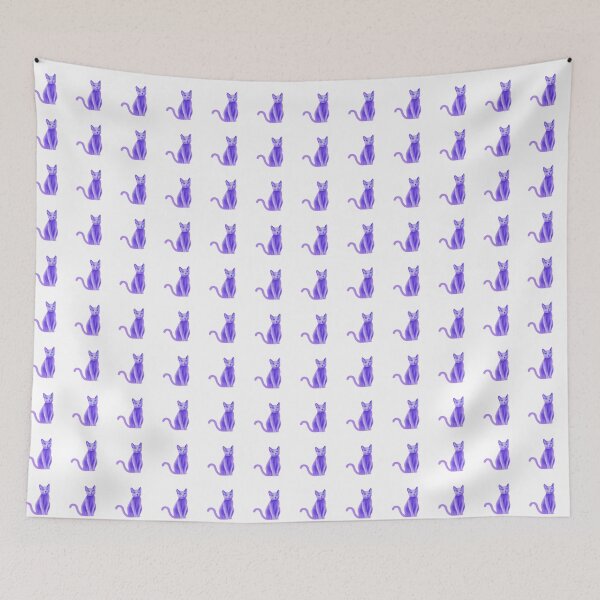 Item preview, Purple cat designed and sold by QuirkyCatz.