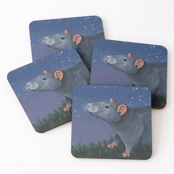 Item preview, Grey Rat Night Time designed and sold by WolfySilver.