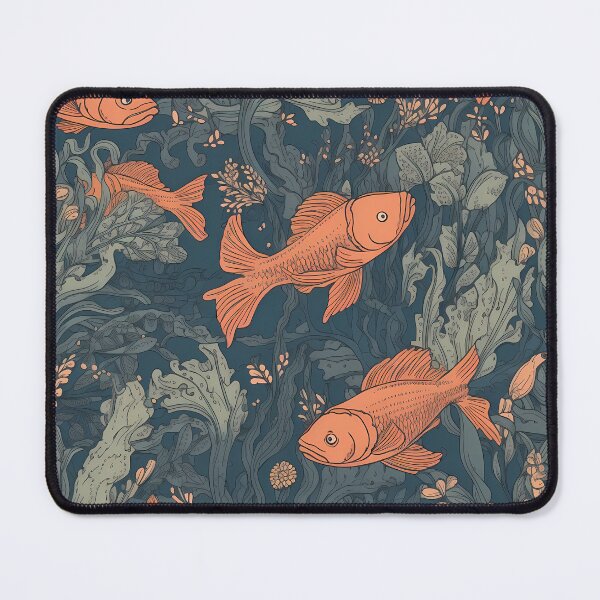 Item preview, Vintage Fishes, Seaweed and Coral Pattern designed and sold by candlewithhare.