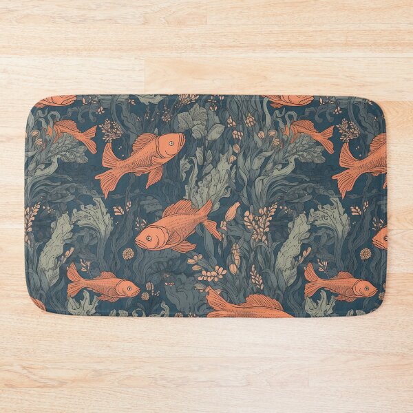 Item preview, Vintage Fishes, Seaweed and Coral Pattern designed and sold by candlewithhare.
