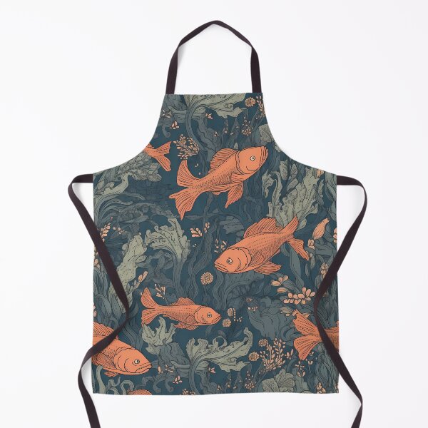 Item preview, Vintage Fishes, Seaweed and Coral Pattern designed and sold by candlewithhare.