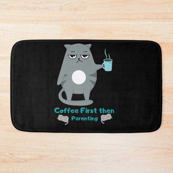 Item preview, Funny First Coffee Then Parenting Caffeine Mom Dad First Coffee designed and sold by LadyHustle.