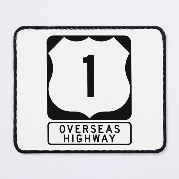 Item preview, Overseas Highway US Route 1 Road Sign designed and sold by NewNomads.