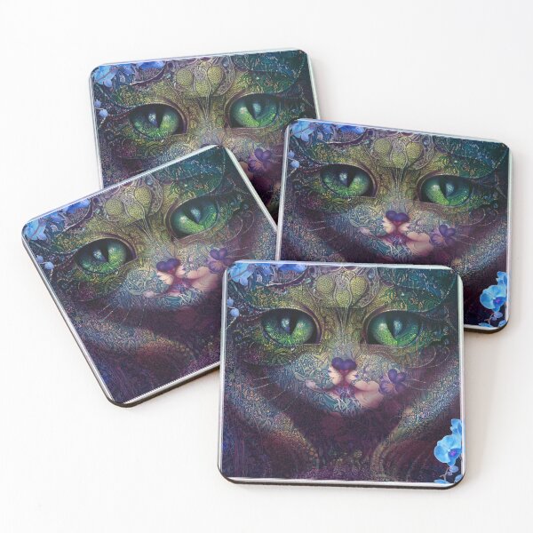 Item preview, The Cat With the Emerald Eyes designed and sold by Lisa Marie Mercer.