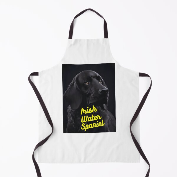 Item preview, Irish Water Spaniel Black Background designed and sold by IrishPOD.