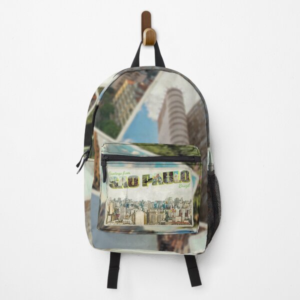Item preview, Greetings from Sao Paulo in Brazil Vintage style retro souvenir designed and sold by DeveloperProp0.