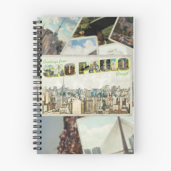 Item preview, Saludos desde Sao Paulo en Brasil Recuerdo retro de estilo vintage designed and sold by DeveloperProp0.