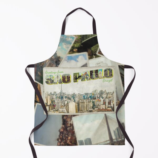 Item preview, Greetings from Sao Paulo in Brazil Vintage style retro souvenir designed and sold by DeveloperProp0.