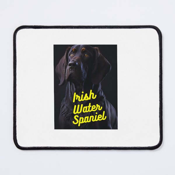 Item preview, Irish Water Spaniel Dark Background designed and sold by IrishPOD.