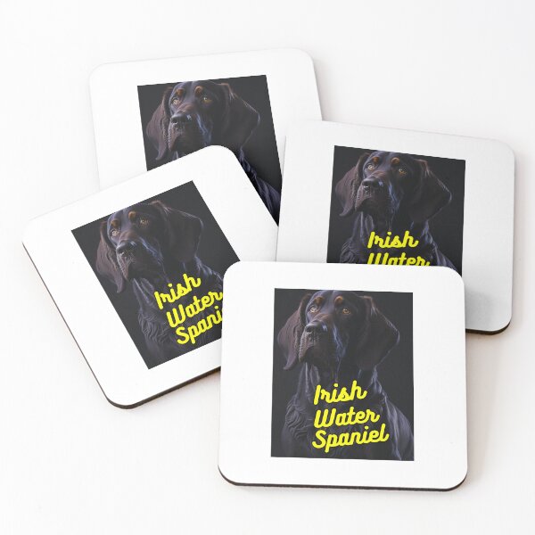 Item preview, Irish Water Spaniel Dark Background designed and sold by IrishPOD.