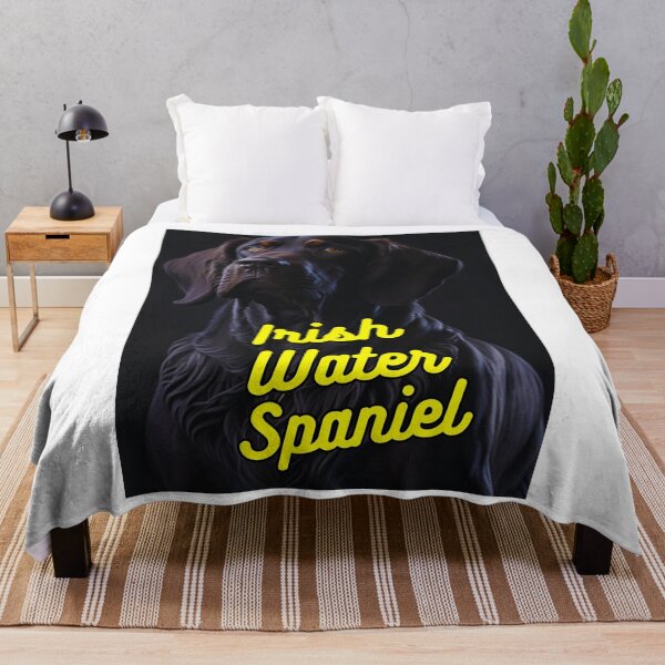 Item preview, Irish Water Spaniel Dark Background designed and sold by IrishPOD.
