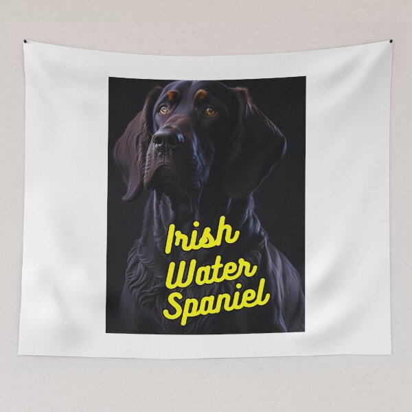 Item preview, Irish Water Spaniel Dark Background designed and sold by IrishPOD.