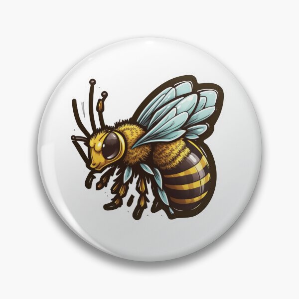Item preview, Angry Wasp Sticker designed and sold by potatocutts.