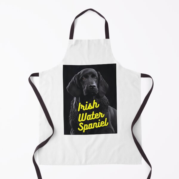 Item preview, Irish Water Spaniel Dark Black Background designed and sold by IrishPOD.