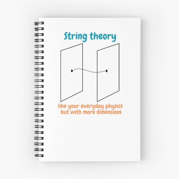 Item preview, string theory, like your everyday physics but with more dimensions, funny physics designed and sold by NoetherSym.