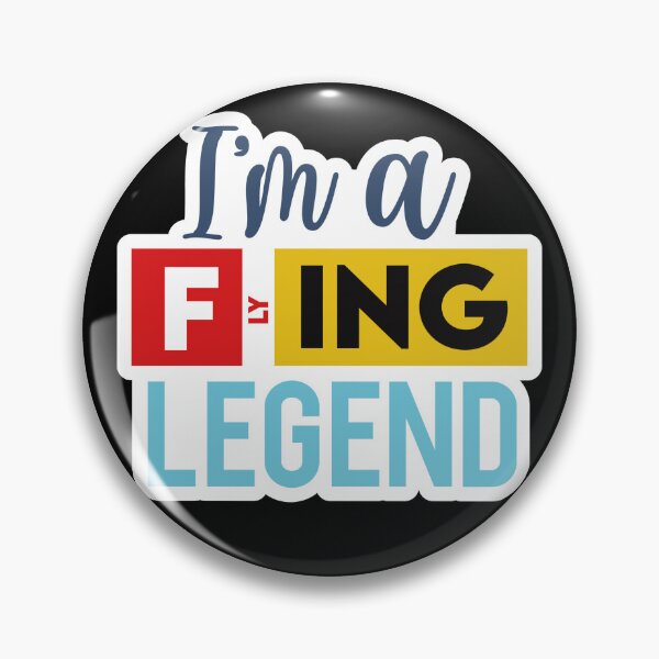 Item preview, Flight Crew design Pilot & Stewardess Flight Attendant - I am a flying legend designed and sold by AviationArtists.