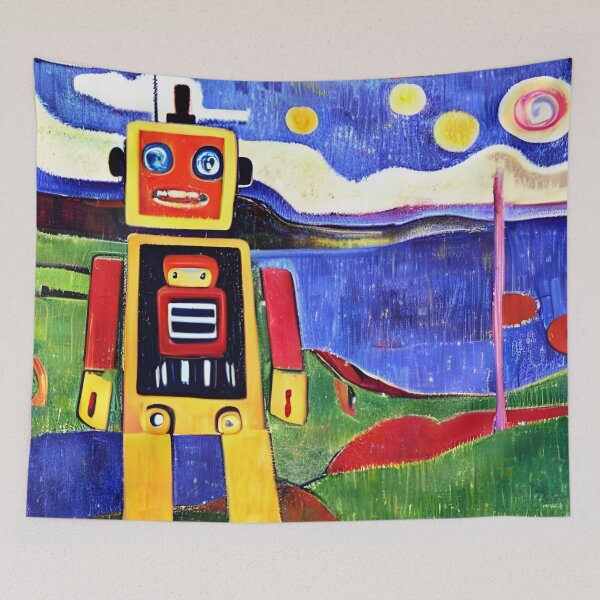 Item preview, Robot in the style of famous art. designed and sold by CRAFTER-MEDIA.