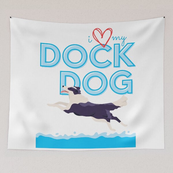 Item preview, I Love my Dock Dog (Border Collie) designed and sold by frankandlucyco.