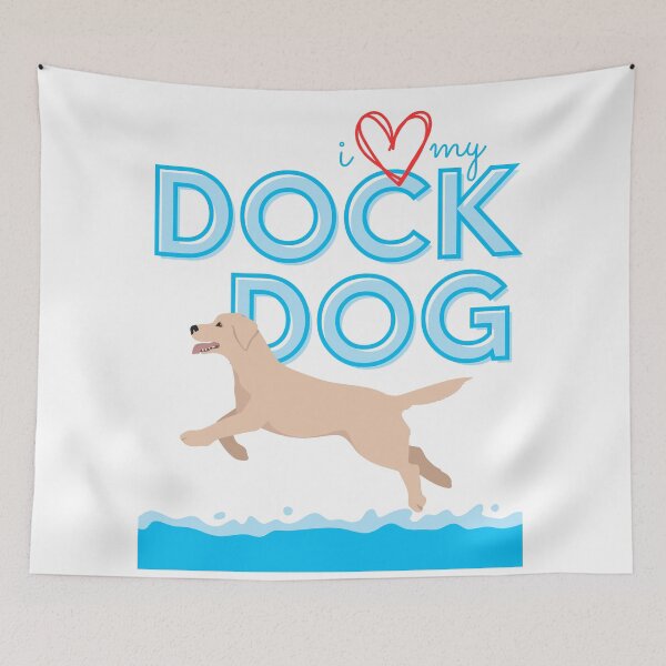 Item preview, I Love my Dock Dog (Labrador) designed and sold by frankandlucyco.