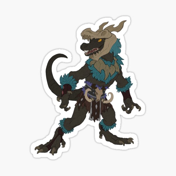 Kobold Barbarian Sticker
