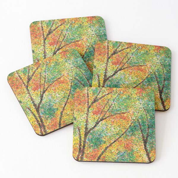 Item preview, Middle Autumn Dot Forest designed and sold by Alexandria Levin.