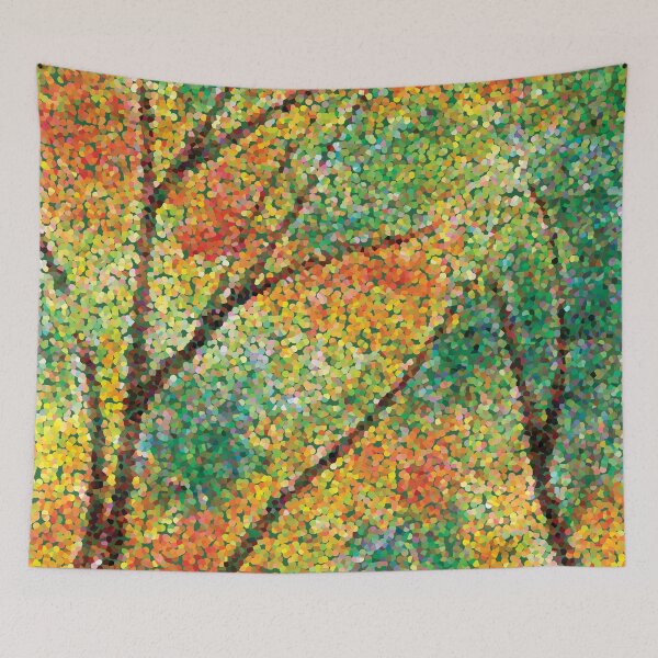 Item preview, Middle Autumn Dot Forest designed and sold by Alexandria Levin.