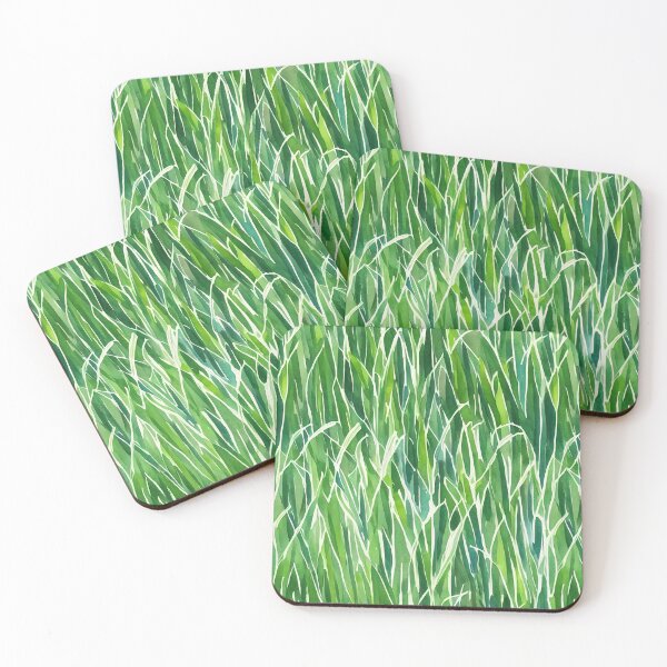 Item preview, Green Grass Seamless Pattern, Watercolor designed and sold by Girly-Universe.