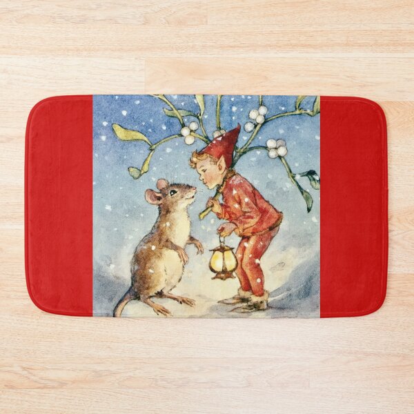 Item preview, Christmas Elf and Mouse Greetings - Margaret Tarrant Christmas designed and sold by forgottenbeauty.
