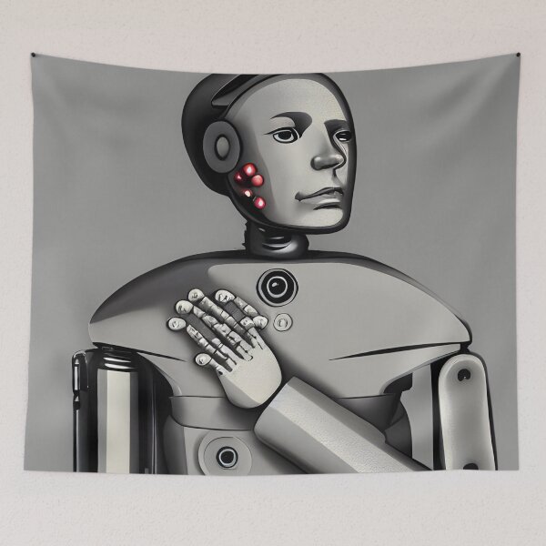 Artikelvorschau, Roboter im Stil berühmter Kunst. entworfen und verkauft von CRAFTER-MEDIA.