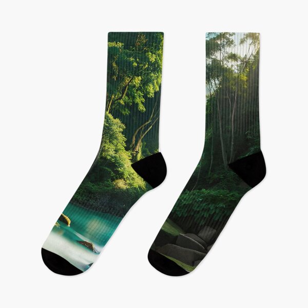 Item preview, Beautiful tropical rainforest blue lake designed and sold by RK - Shop.