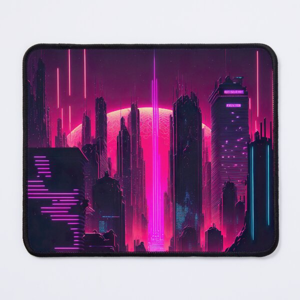 Item preview, Synthwave cityscape designed and sold by NavyPanda.