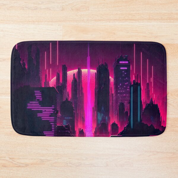 Item preview, Synthwave cityscape designed and sold by NavyPanda.