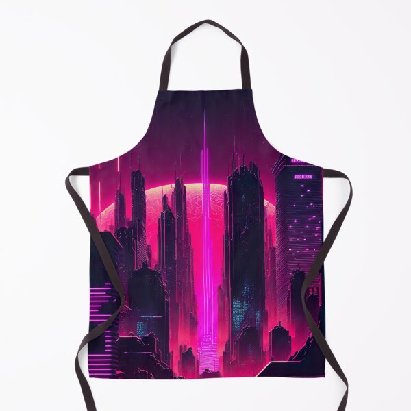 Item preview, Synthwave cityscape designed and sold by NavyPanda.