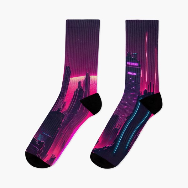 Item preview, Synthwave cityscape designed and sold by NavyPanda.