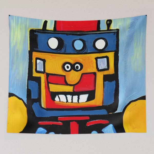 Item preview, Robot in the style of famous art. designed and sold by CRAFTER-MEDIA.