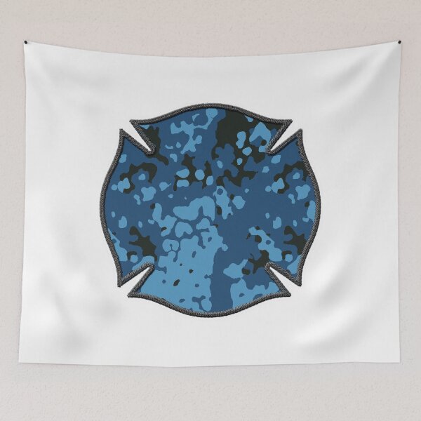 Item preview, Trendy Blue Flecktran Firefighter Camo Maltese Cross Cute Funny loves Hunting Fishing designed and sold by Thinline Fire Police EMS.