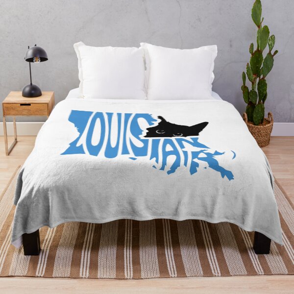 Item preview, Cat Loves Louisiana | State Pride Shirt for Pet Lovers designed and sold by GoblinBoutique.