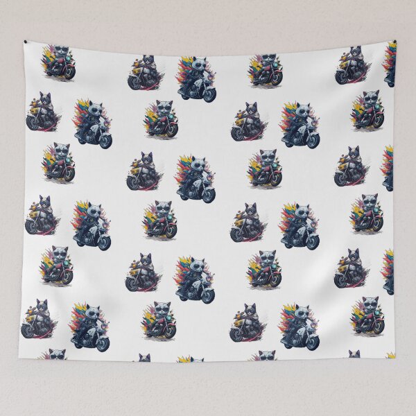Item preview, Cool Biker Cats Sticker Pack designed and sold by ArtadoraDesignz.